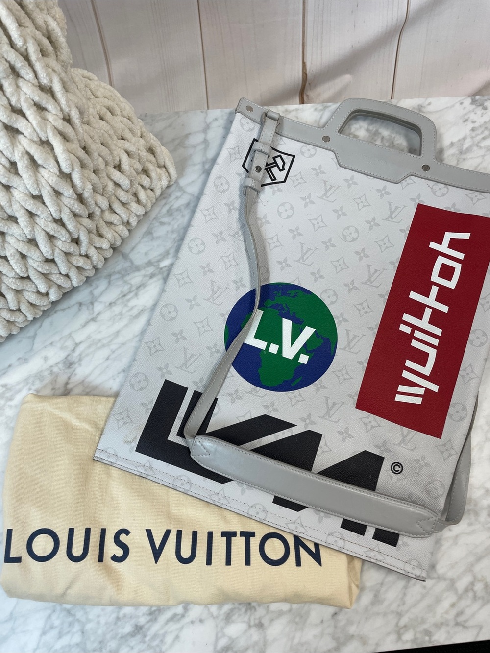 Louis Vuitton Canvas Messenger Bag